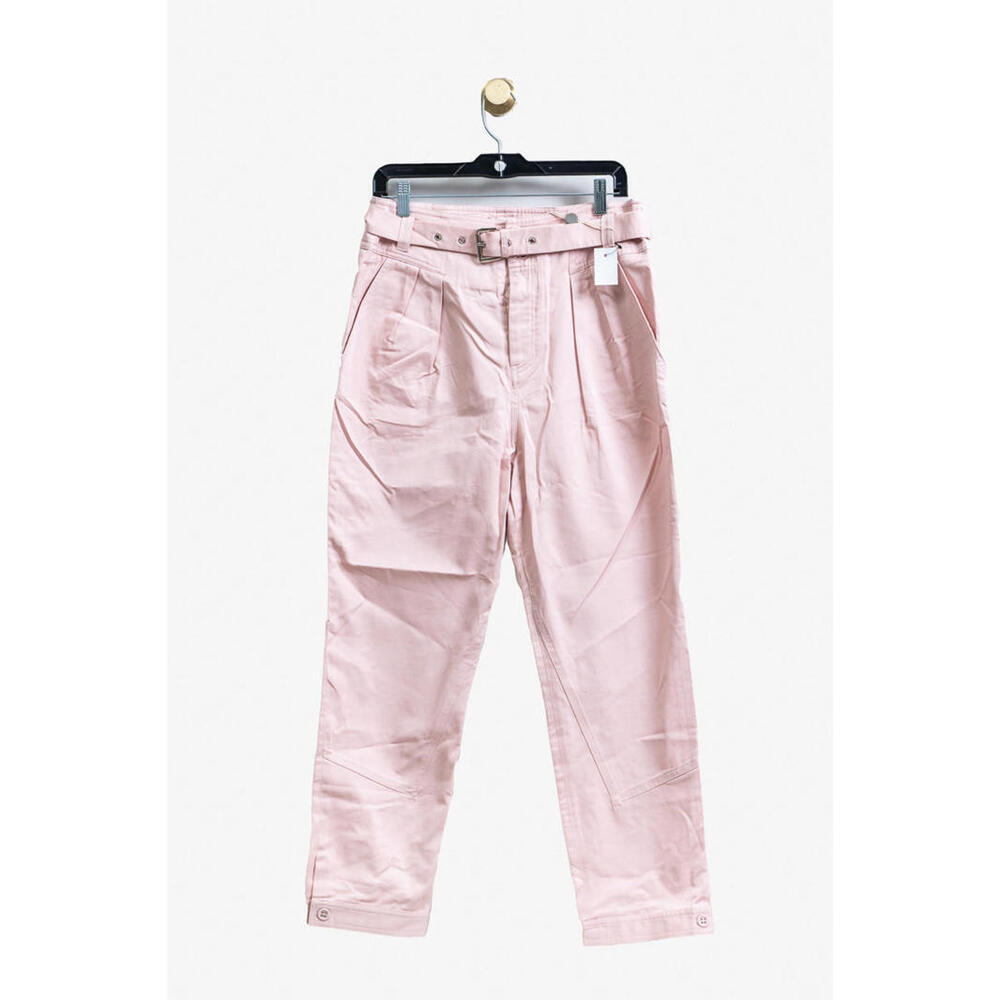 Paul & Joe Pink Belted Pant Cotton